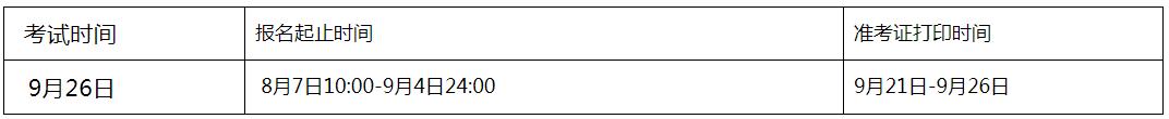 2020年9月新疆基金从业资格考试时间：9月26日